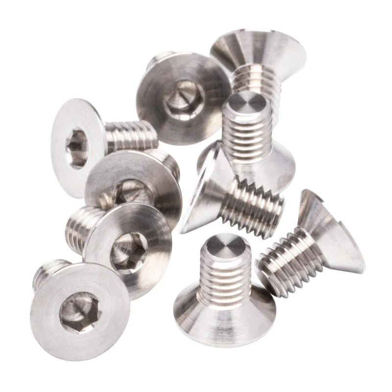 1up Racing Pro Duty Titanium Screws - Flat Head M3x5 3mm flat 730005