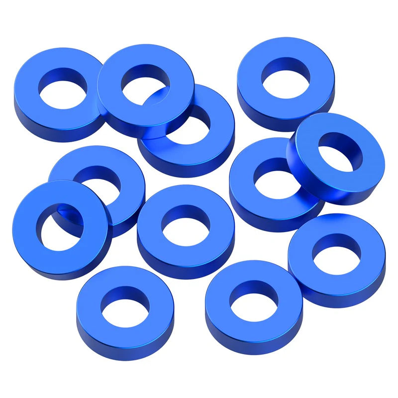 1up Racing Precision Aluminum Shims - 3x6x1.5mm - Dark Blue 80395