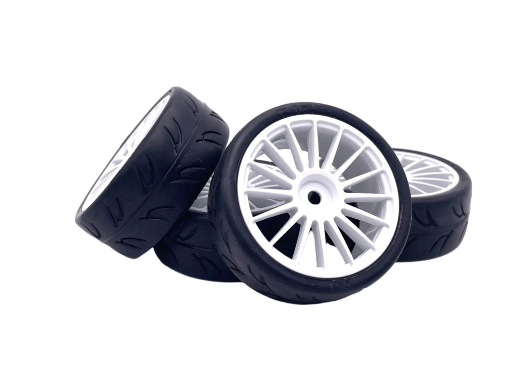 USGT RIDE 24mm Treaded Spec tires set Pre Glued on 16 Spoke Wheels 36071 FWD RID36071