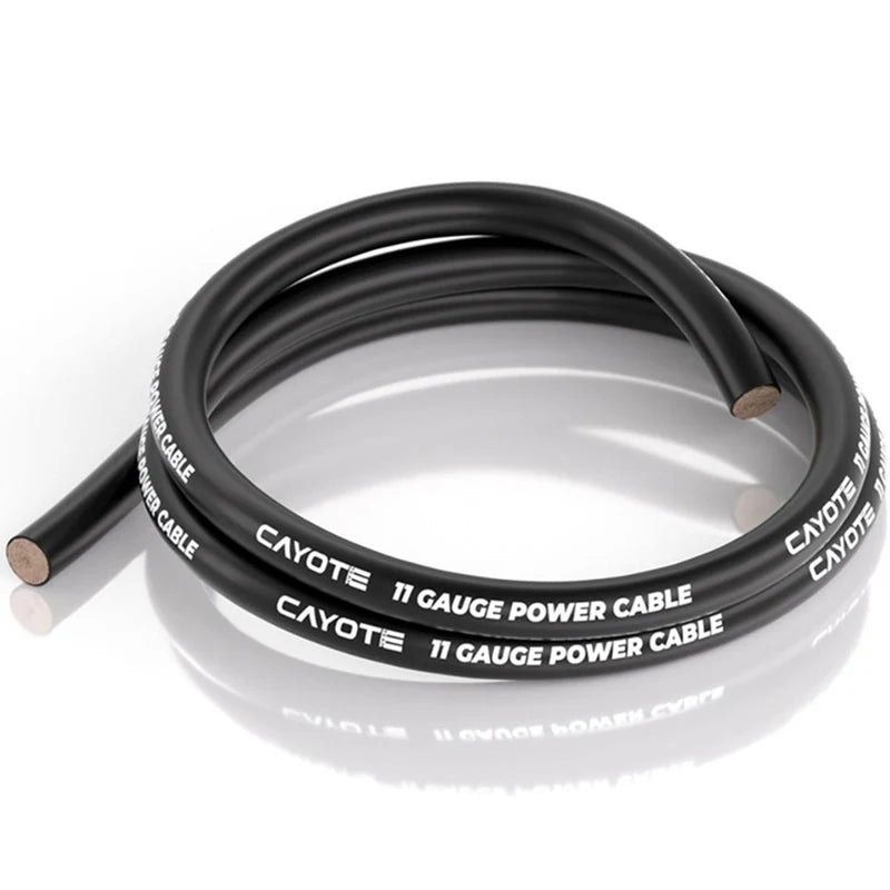 Cayote Thin-Wall Silicone Wire (Black) (1 Meter) (11AWG) CYE-CW05