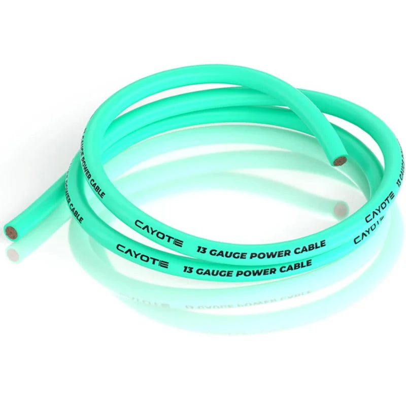 Cayote Thin-Wall Silicone Wire (Aurora Green) (1 Meter) (13AWG) CYE-CW06