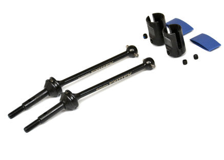 EXO2264 Traxxas SLASH DRAG HD STEEL CVD AXLE SET v3 60mm, Drag Slash and Bandit, new 2.5mm pins