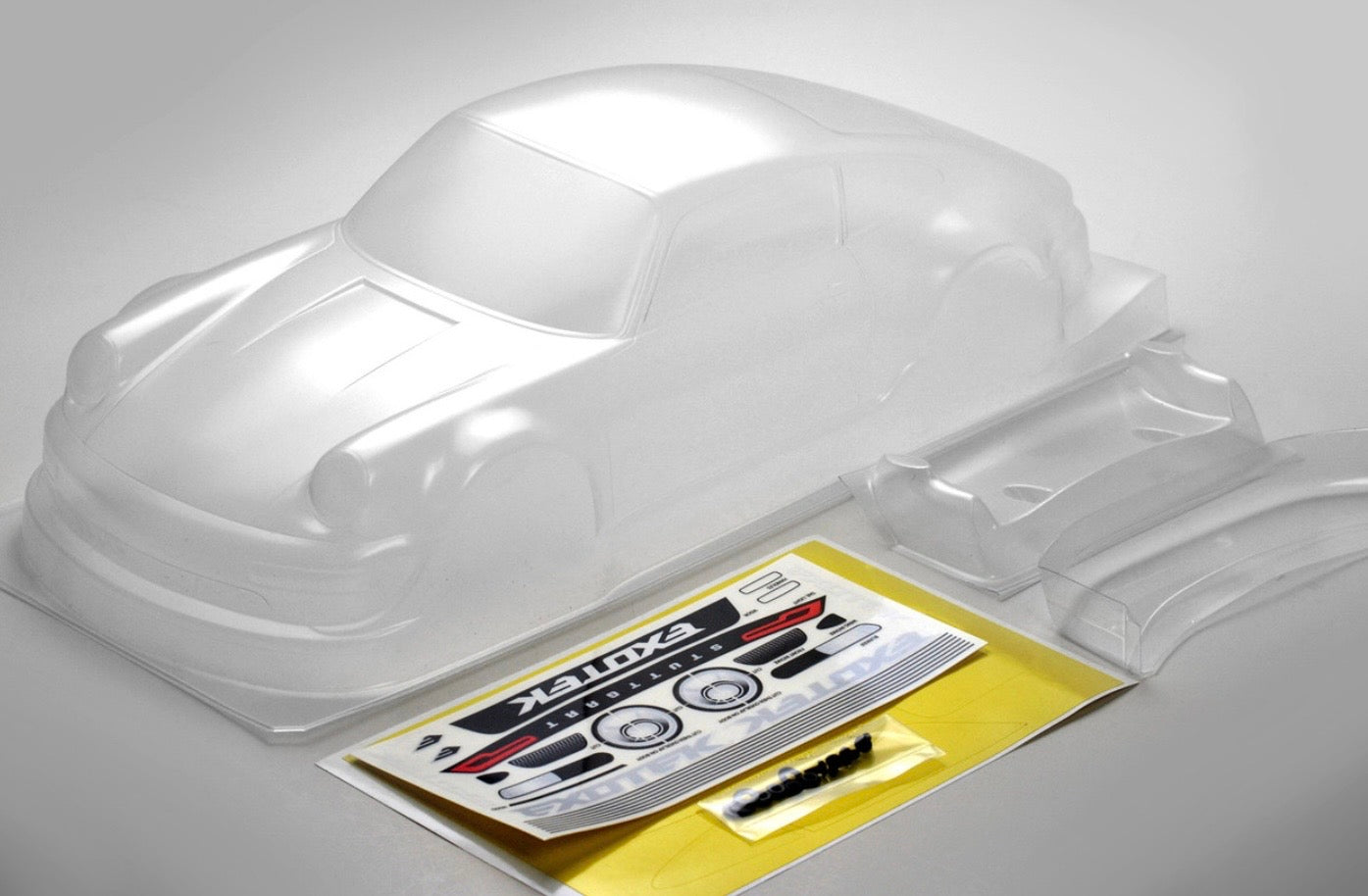 EXO1932 STUTTGART 1/12th MINI RACE BODY, for Nascar and 225mm wheelbase 4wd mini cars by Exotek