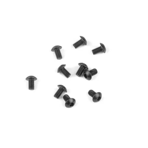 TKR1420 – M3x5mm Button Head Screws (black, 10pcs) 3mm x 5mm short