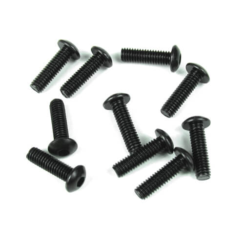 TKR1445 – M4x14mm Button Head Screws (black, 10pcs)