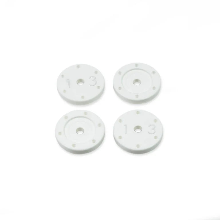 TKR6137 – Shock Piston Set (flat/flat, all 16mm shocks, 6×1.3, 4pcs)