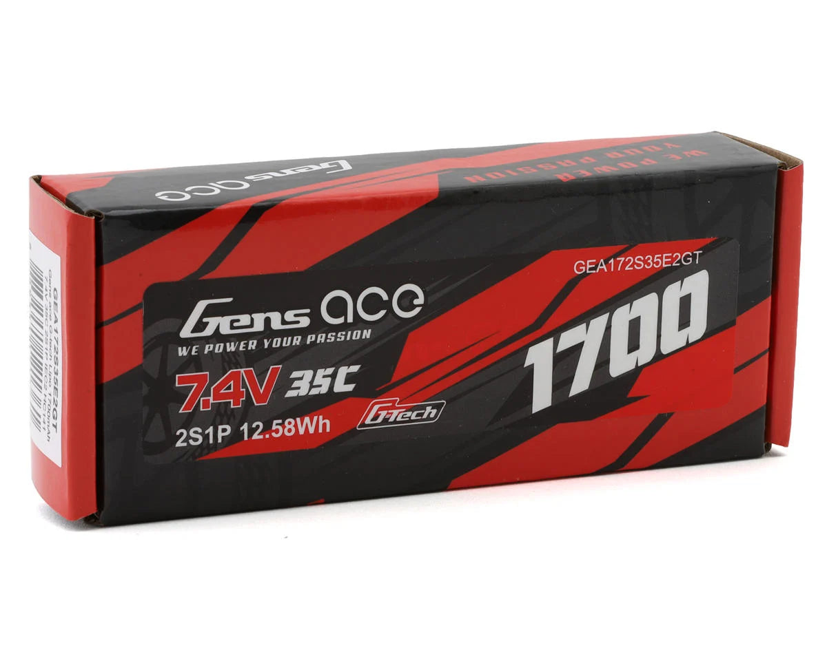 Gens Ace G-Tech Smart 2S Hardcase LiPo Battery 35C (7.4V/1700mAh) w/iEC2 Connector GEA172S35E2GT