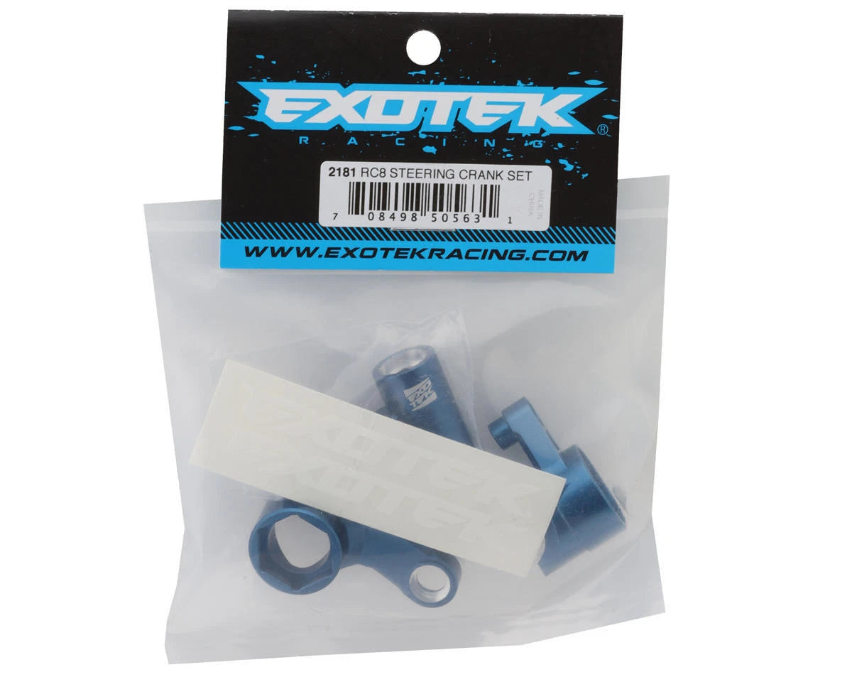 AE Buggy and Truggy RC8 B4 STEERING CRANK SET, 7075 EXO2181 2181