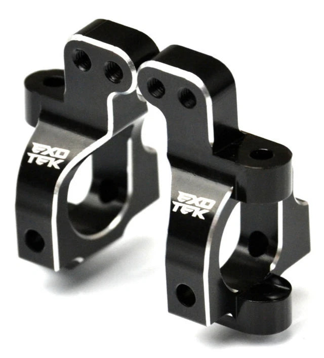 22S SPRINT HD CASTER BLOCK SET, 1pr 7075 black w/ silver EXO2327 2327
