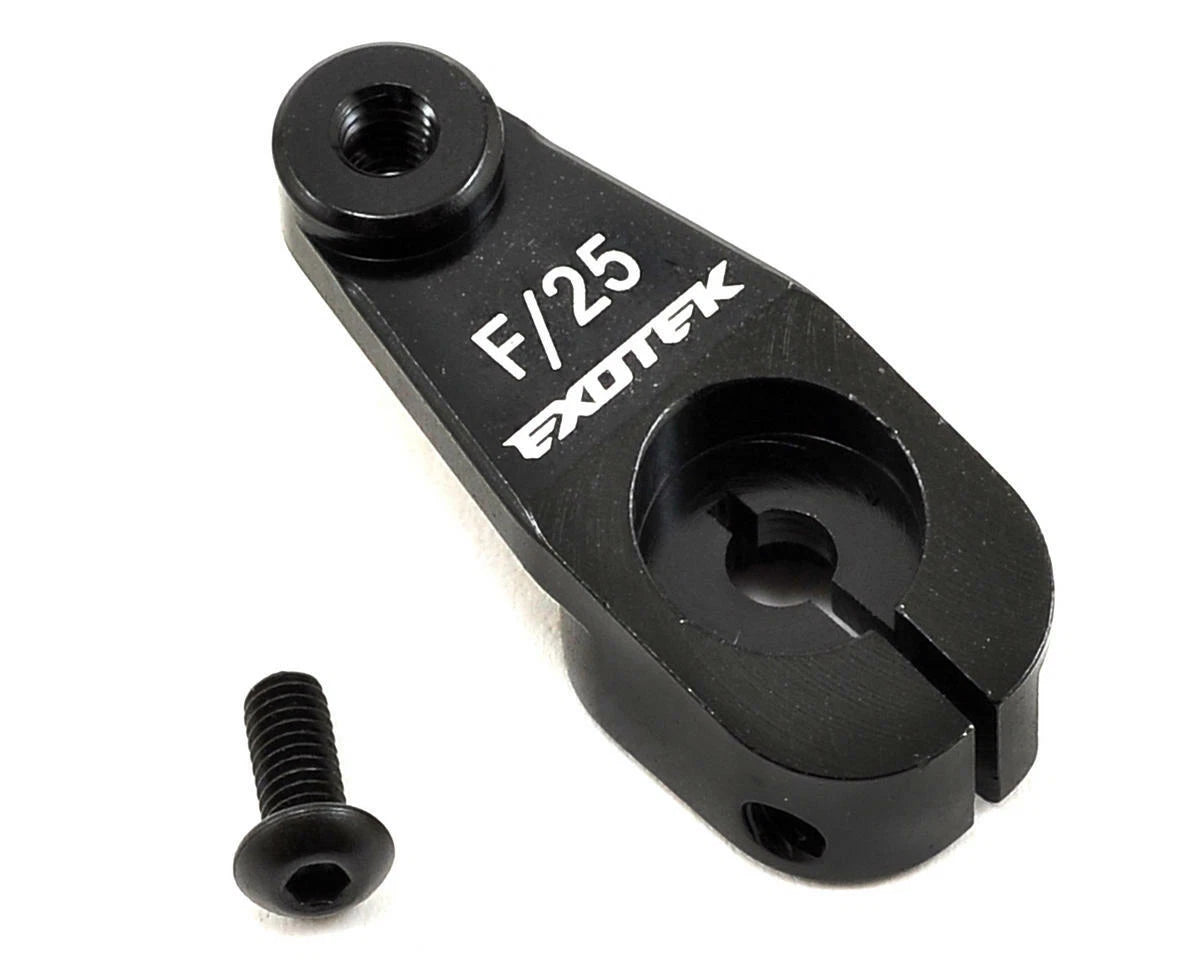 AE HEAVY DUTY SERVO HORN BLACK, 7075 F/25 EXO1547 1547