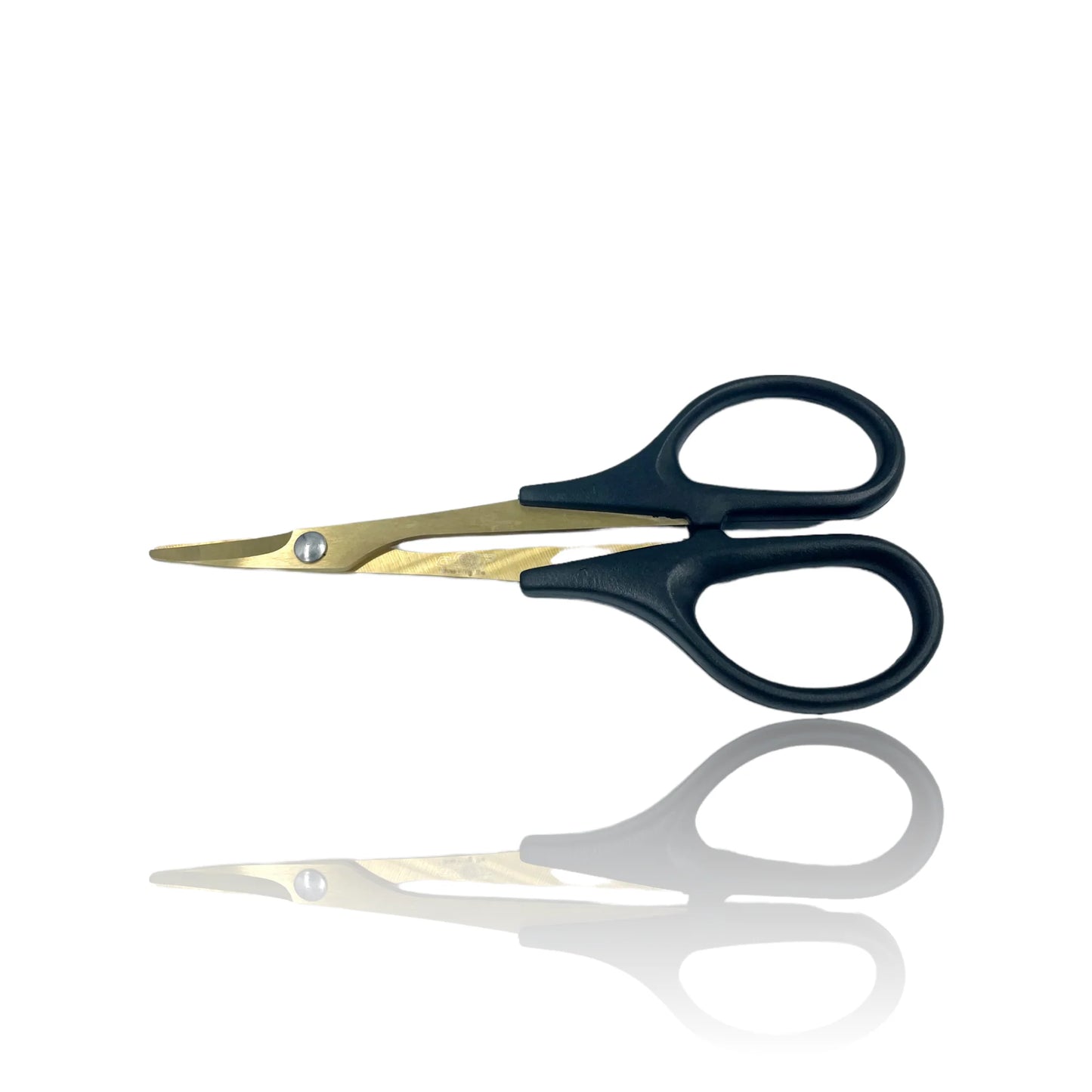 Curved Lexan Titanium Nitride scissors