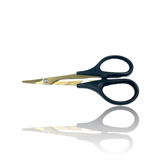 Curved Lexan Titanium Nitride scissors