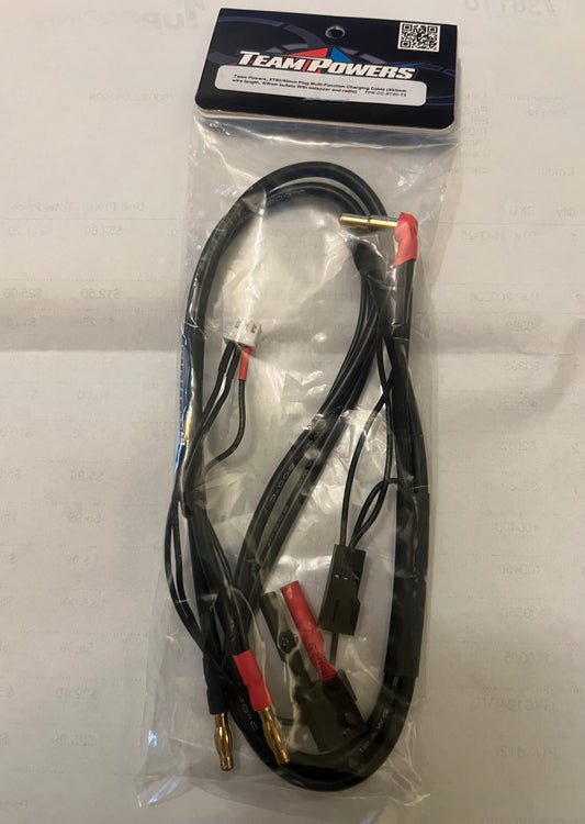 TPRCCXT60T3 Team Powers Charge Cable XT60 (4/5mm Bullets & Radio Battery Plug)