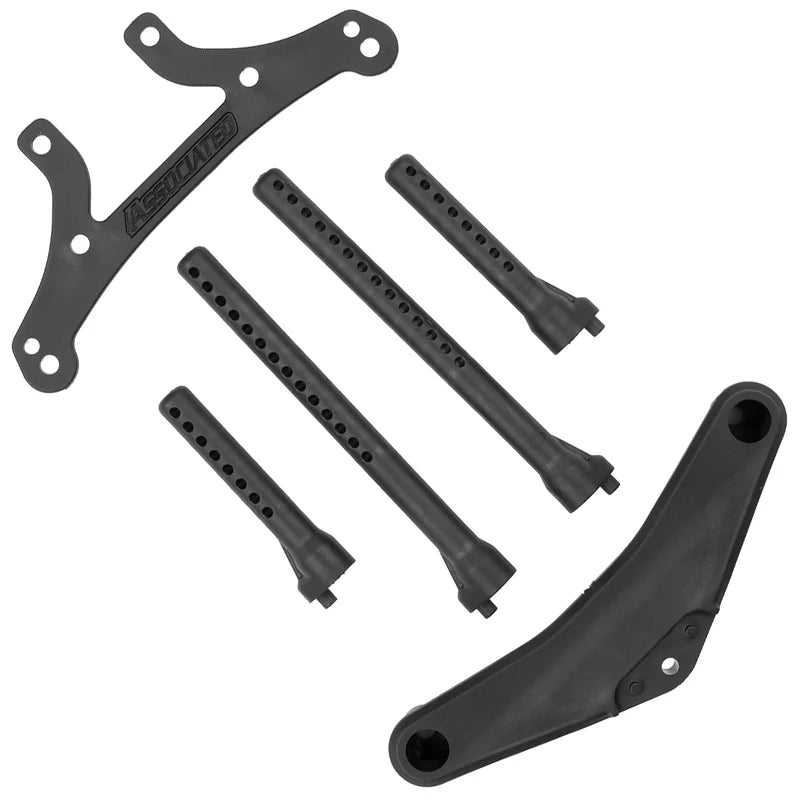 Team Associated RC10TC8 Front Bumper and Body Post Set ASC32066 32066