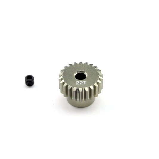 48P Pinion Gear 22t Ultra light-weight and true, aluminum pinion 22 Tooth