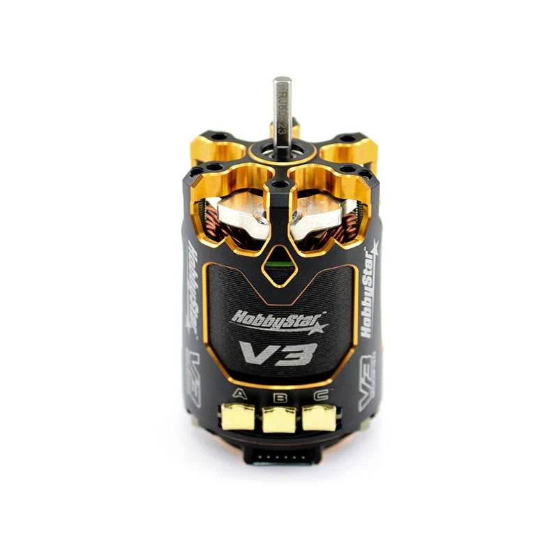 HobbyStar 4.5T 540 Pro V3 Competition Brushless Sensored Motor 375-14-419