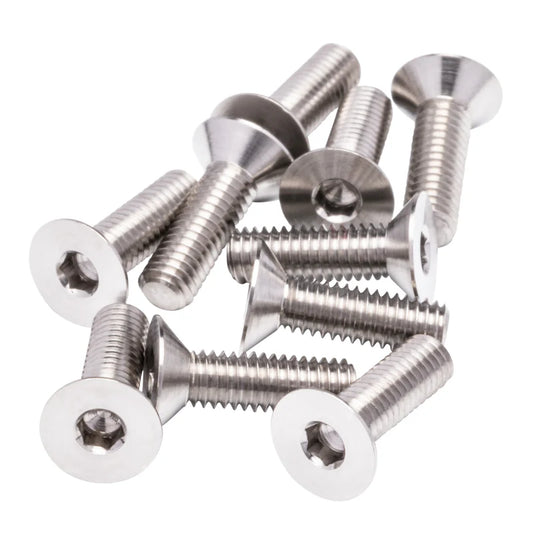 3mmx10mm Flat Countersunk 1up Racing Pro Duty Titanium Screws - Flat Head 730010