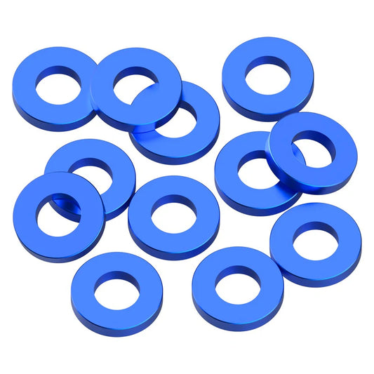1up Racing Precision Aluminum Shims - 3x6x1mm - Dark Blue 1mm 80394