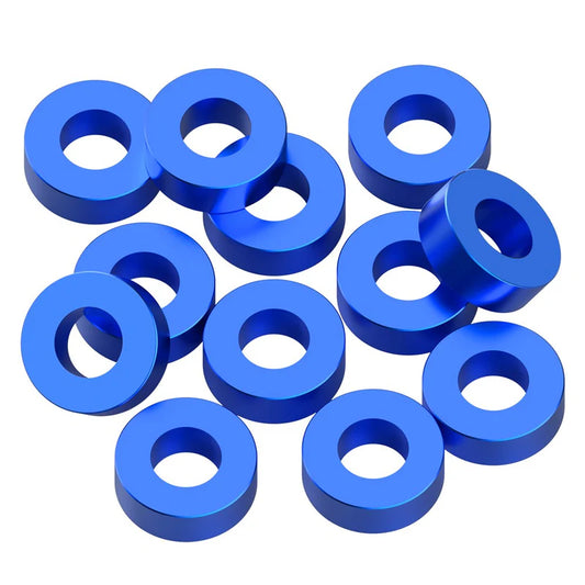 1up Racing Precision Aluminum Shims - 3x6x2mm - Dark Blue 2mm 80396