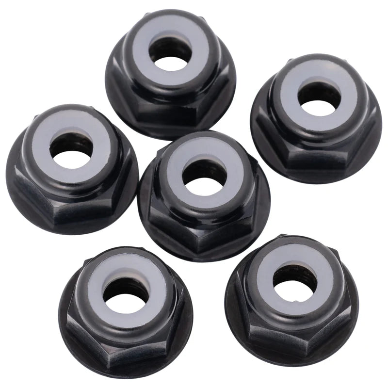 1up Racing 7075 Aluminum Flanged Locknuts - M3 870003