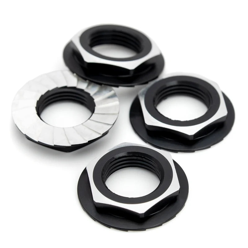 BLACK 1up Racing 7075 Lockdown 17mm Wheel Nuts 87010