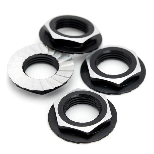 BLACK 1up Racing 7075 Lockdown 17mm Wheel Nuts 87010