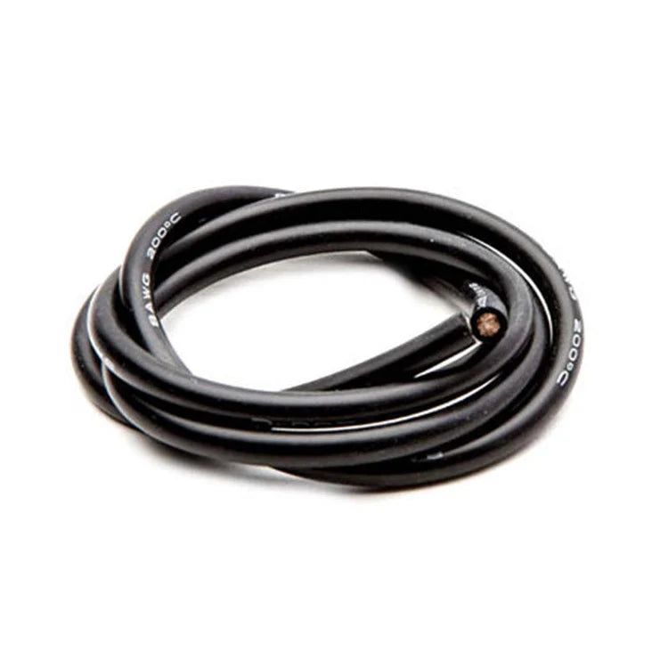 12 Gauge HobbyStar Silicone Wire, per 1 foot Black