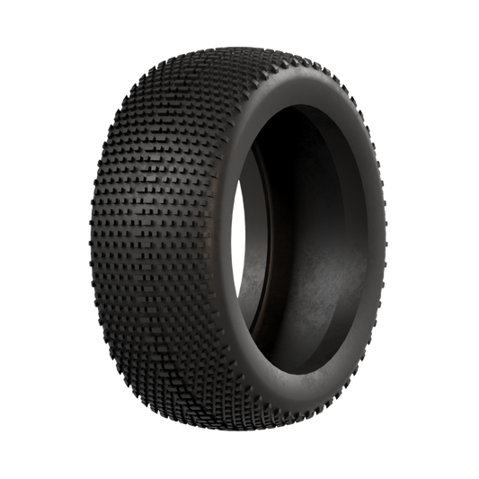Super Mini - 1/8th Buggy Pair of Tires w/Inserts (1 pr) SOFT Raw Speed