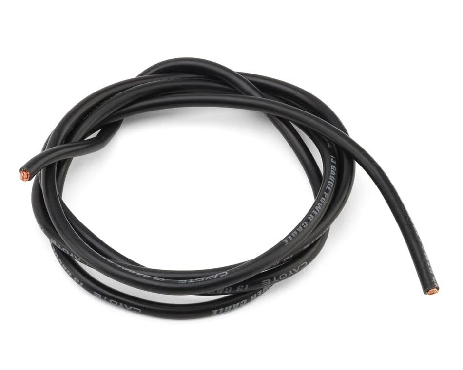 Cayote Thin-Wall Silicone Wire (Black) (1 Meter) (13AWG)  CYE-CW06 (Copy)