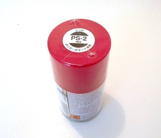 Tamiya PS-2 Red Lexan Spray Paint (100ml)  TAM-86002
