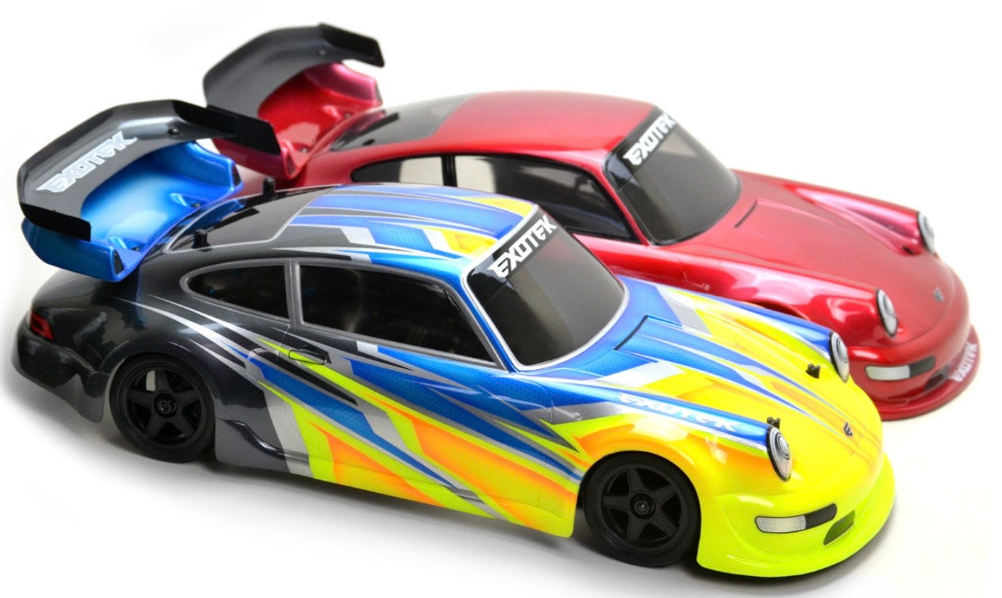 EXO1932 STUTTGART 1/12th MINI RACE BODY, for Nascar and 225mm wheelbase 4wd mini cars by Exotek
