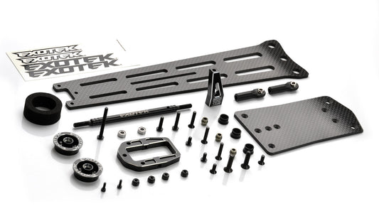 DRAG SLASH PRO WHEELIE BAR SET, 3mm cf with single wheel style