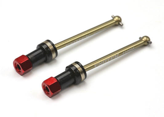 Losi NASCAR CVD SET by Eoxtek 43MM FRONT w/ red alloy hexes EXO2319