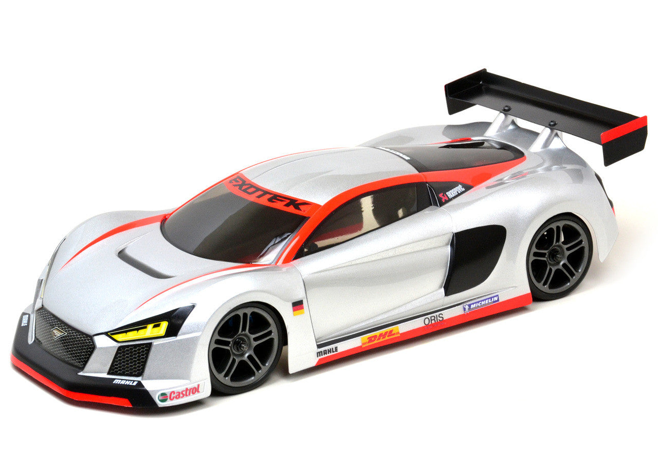 R-TEK GT, clear lexan body w/ wing, RTEK EXO1863