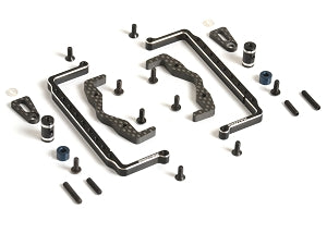 RC10 CLASSIC SHORTY PACK TRAY AND CUPS, 7075 and carbon fiber 2365