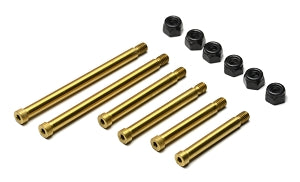 RC10T BOLTED HINGE PINS (6), Front ARMS, steel with nitride coating 2402 EXO2402 GT