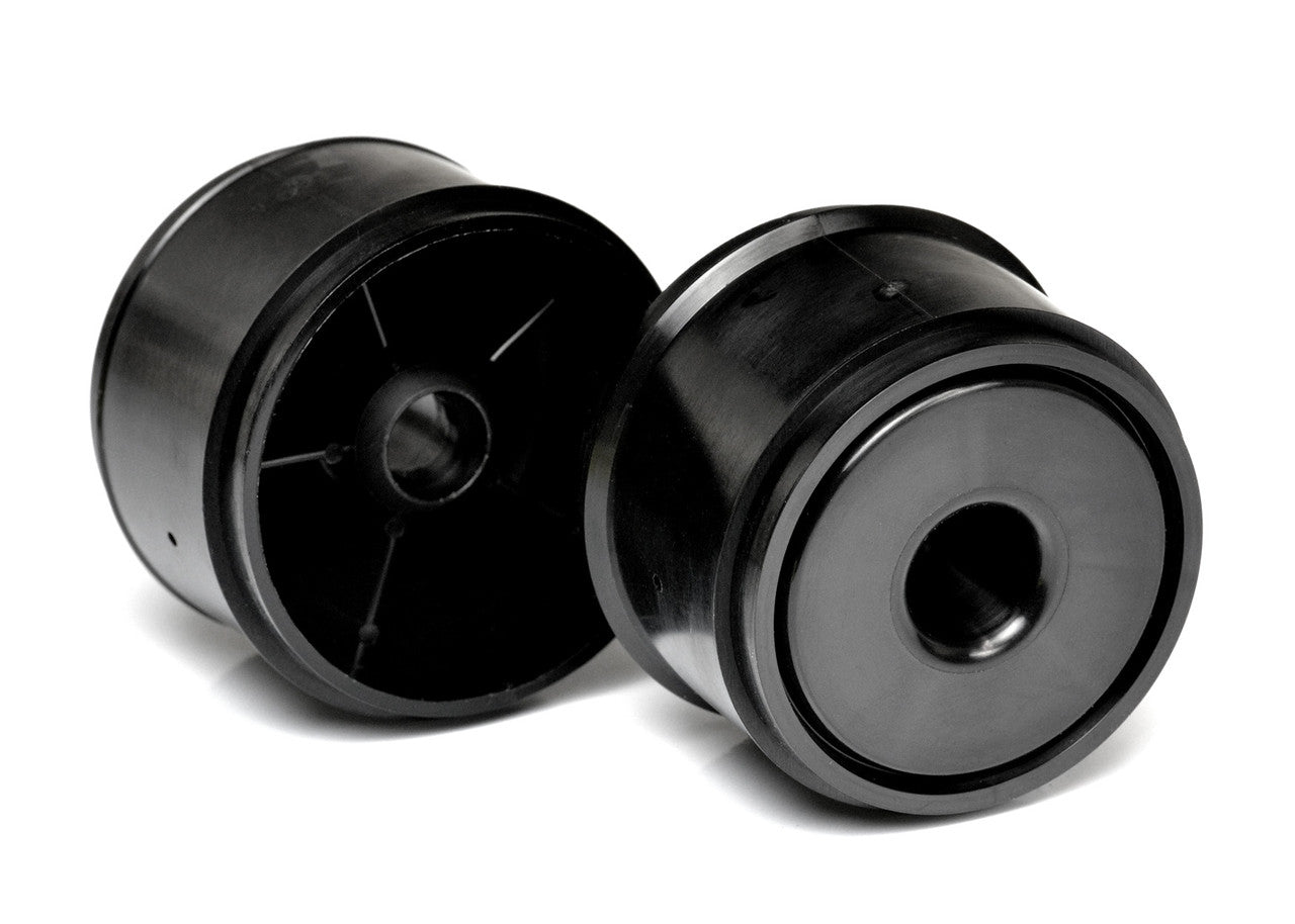 EXO2120 F1 1/10 DISK WHEELS- FRONT, BLACK, 1 pair for use with Exotek F1 tires only