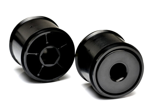 EXO2121 F1 1/10 DISK WHEELS- REAR, BLACK, 1 pair for use with Exotek F1 tires only