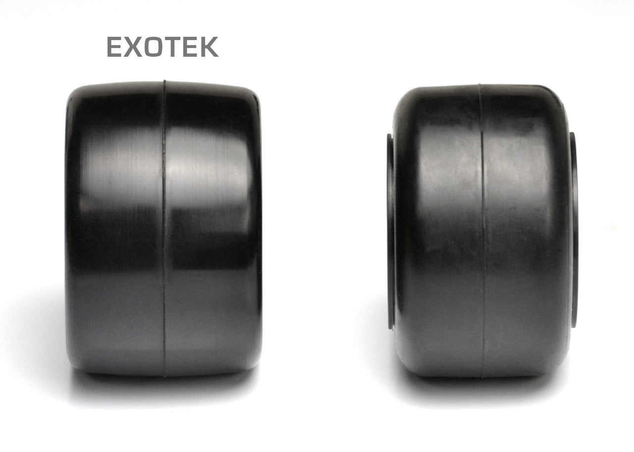 F1 1/10 RUBBER TIRES- REAR 33X (RED-SOFT) EXO2119