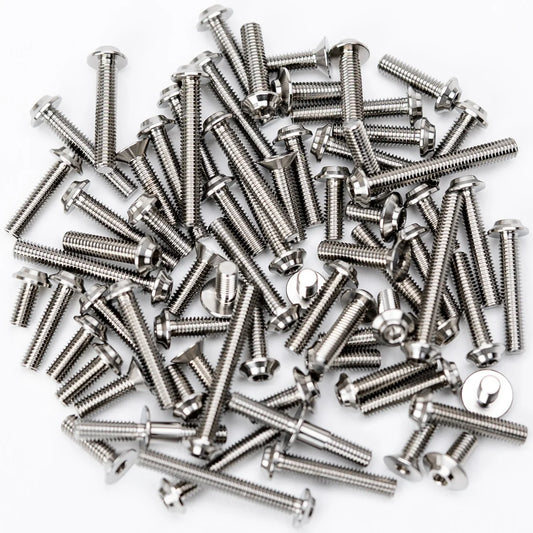 1UP RACING PRO DUTY TITANIUM UPPER SCREW SET - AE RC10TC8