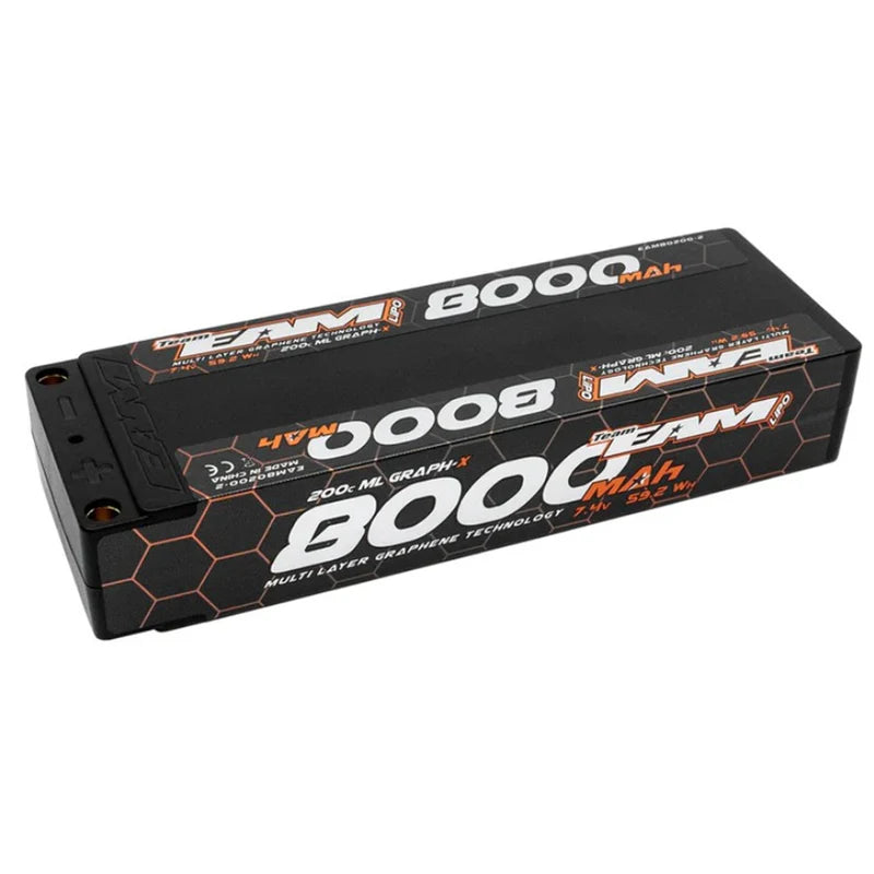 Team EAM 8000mAh 200C Multi-Layer Graphene Li-Po Battery 2S EAM-80200-2