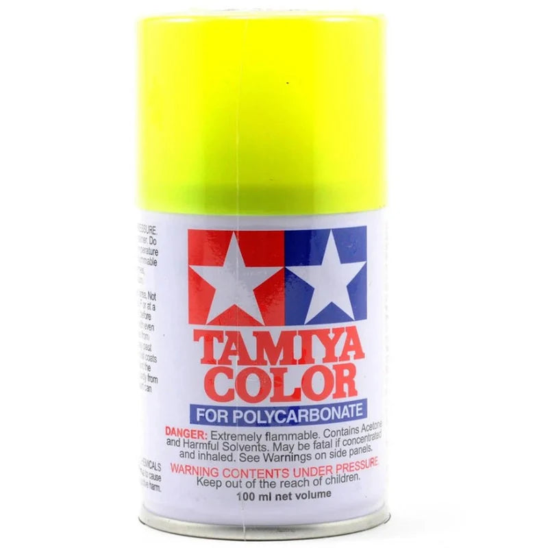 Tamiya PS-27 Fluorescent Yellow Lexan Spray Paint (100ml)  TAM-86027