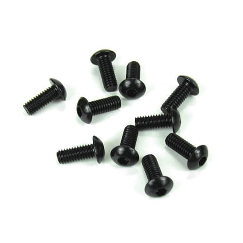 TKR1443 – M4x10mm Button Head Screws (black, 10pcs)