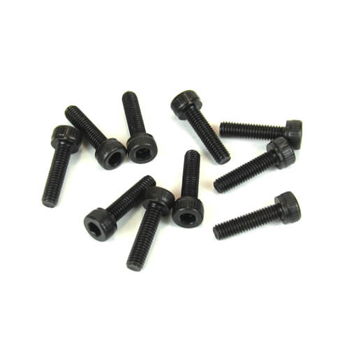 TKR1524 – M3x12mm Cap Head Screws (black, 10pcs) Tekno 1524 3x12 socket