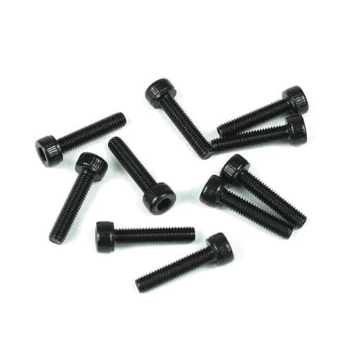 TKR1528 – M3x18mm Cap Head Screws (black, 10pcs) Tekno brand