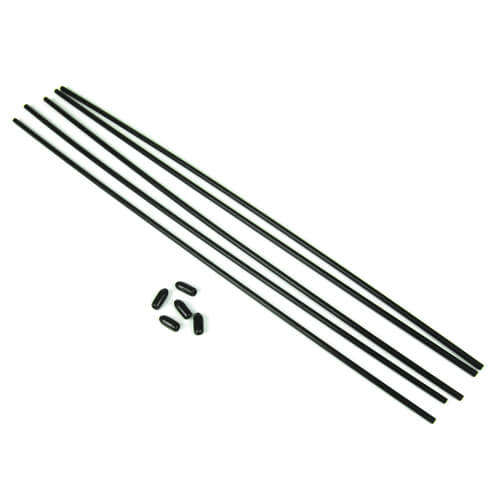 Single Antenna Tube Blk with cap