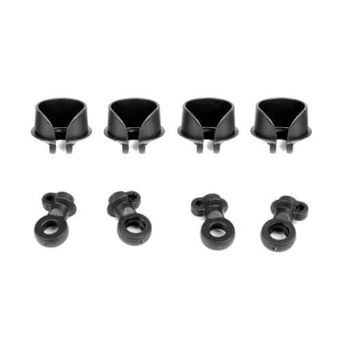 TKR6140C – Locking Shock Rod End and Spring Perch Set (updated 2019, 16mm shocks) Tekno