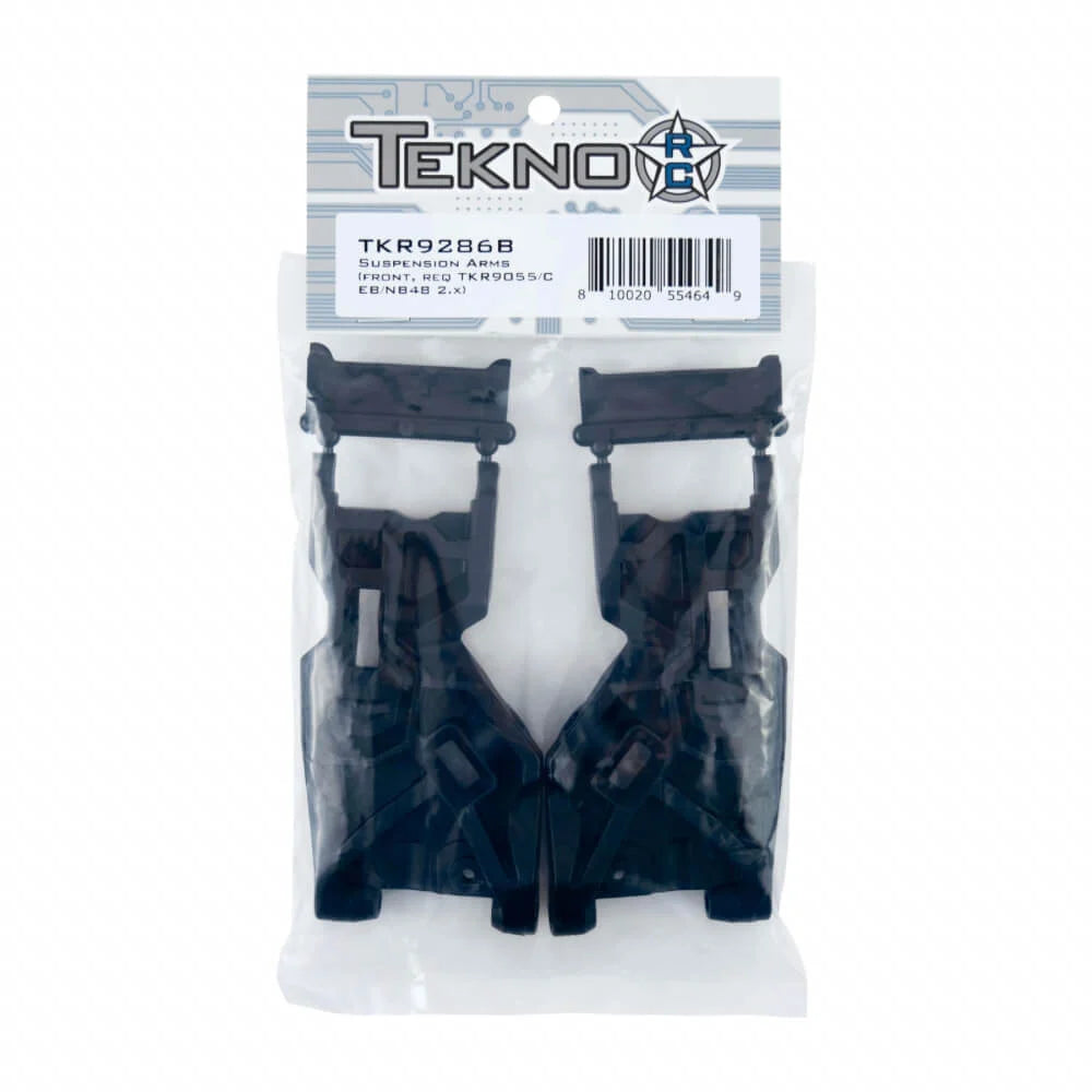 TKR9286B – Suspension Arms (front, requires TKR9055/C sleeves, EB/NB48 2.2) Tekno NB48 EB48