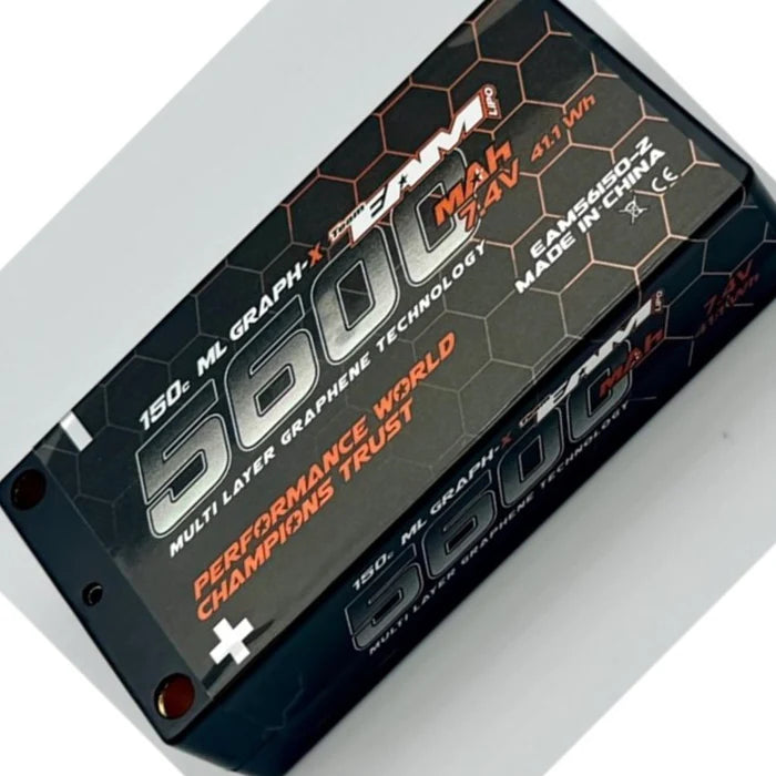 Team EAM 5600mAh 150C Shorty ML Graph-X Formula LiPo Battery EAM-56150-2