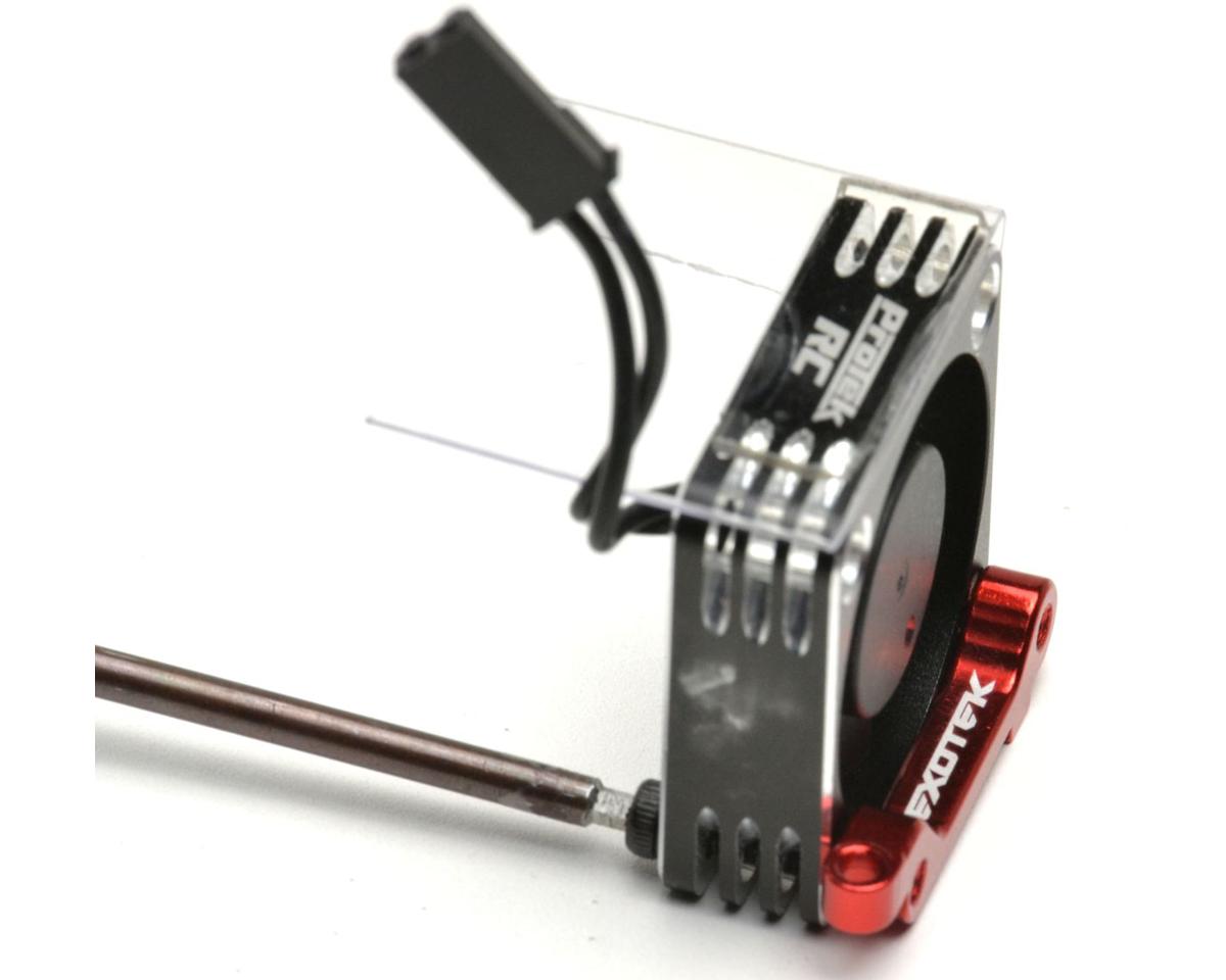 Exotek Aluminum 30mm Fan Mount For Losi NASCAR (Red)
